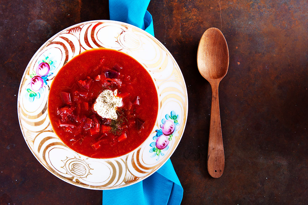 Rote-Beete-Tomaten-Suppe